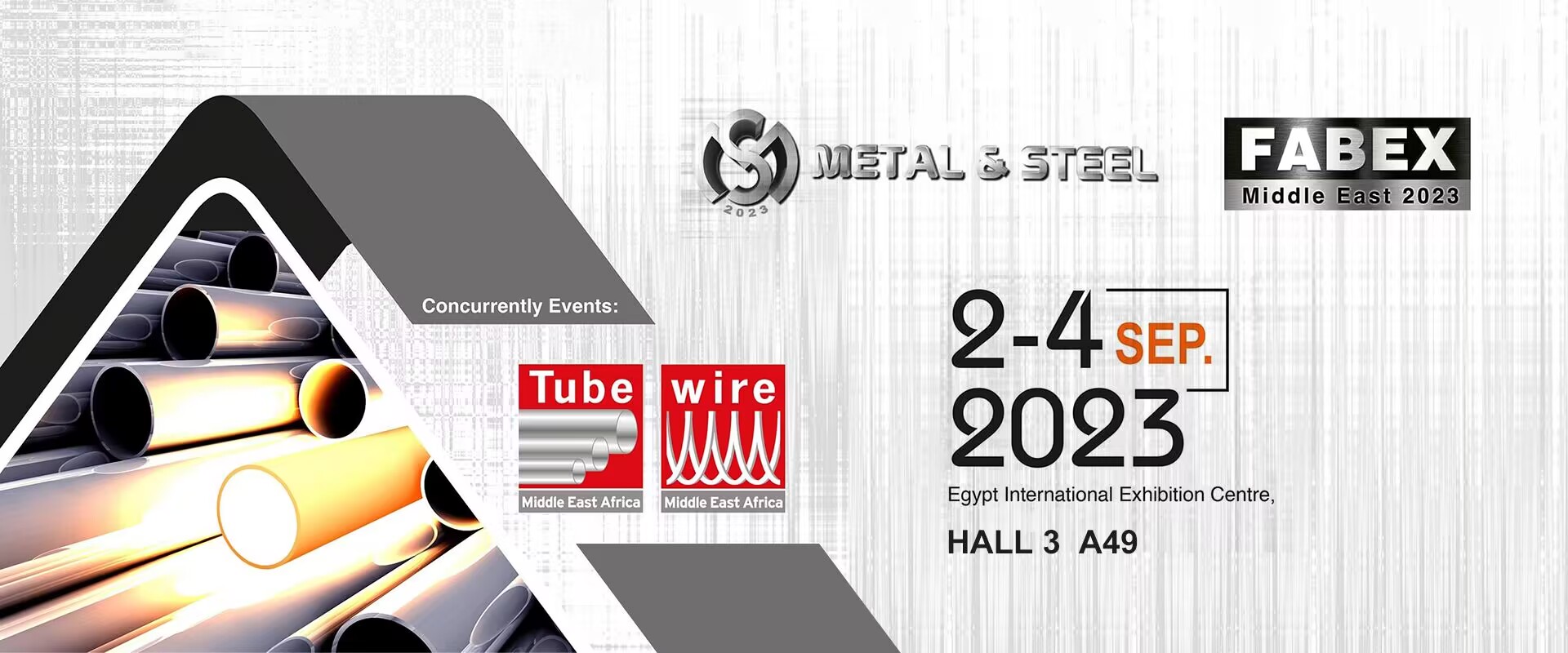 September 2-4 Egypt Exhibition Hall 3 A49